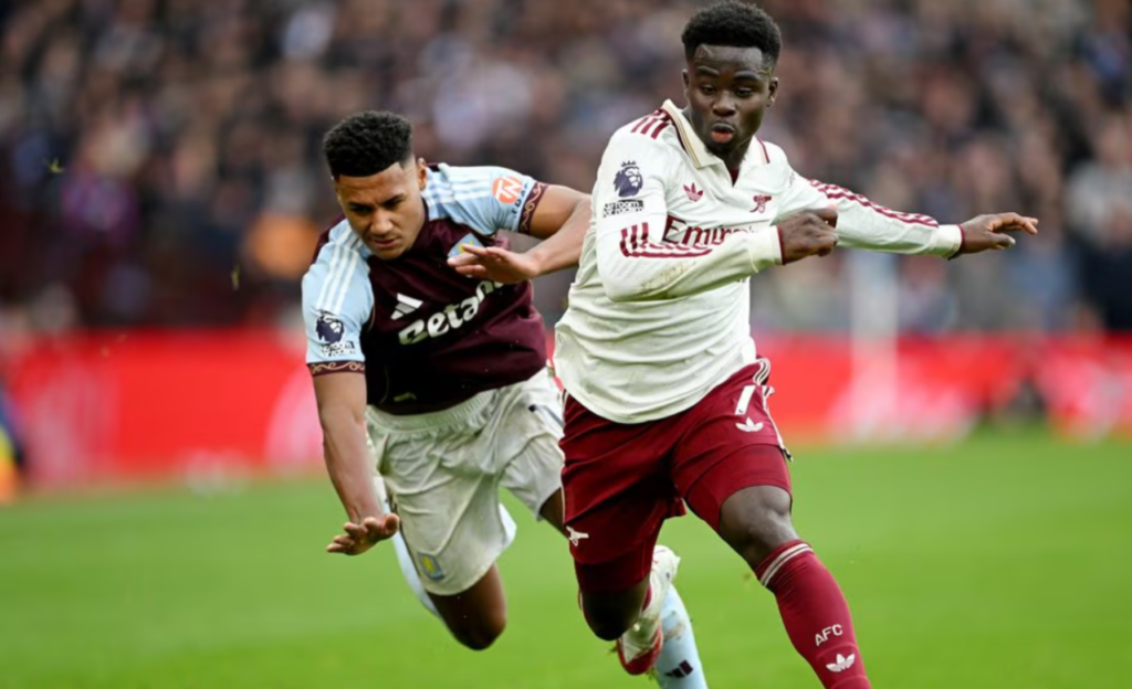 Aston Villa 2-1 Arsenal Stats